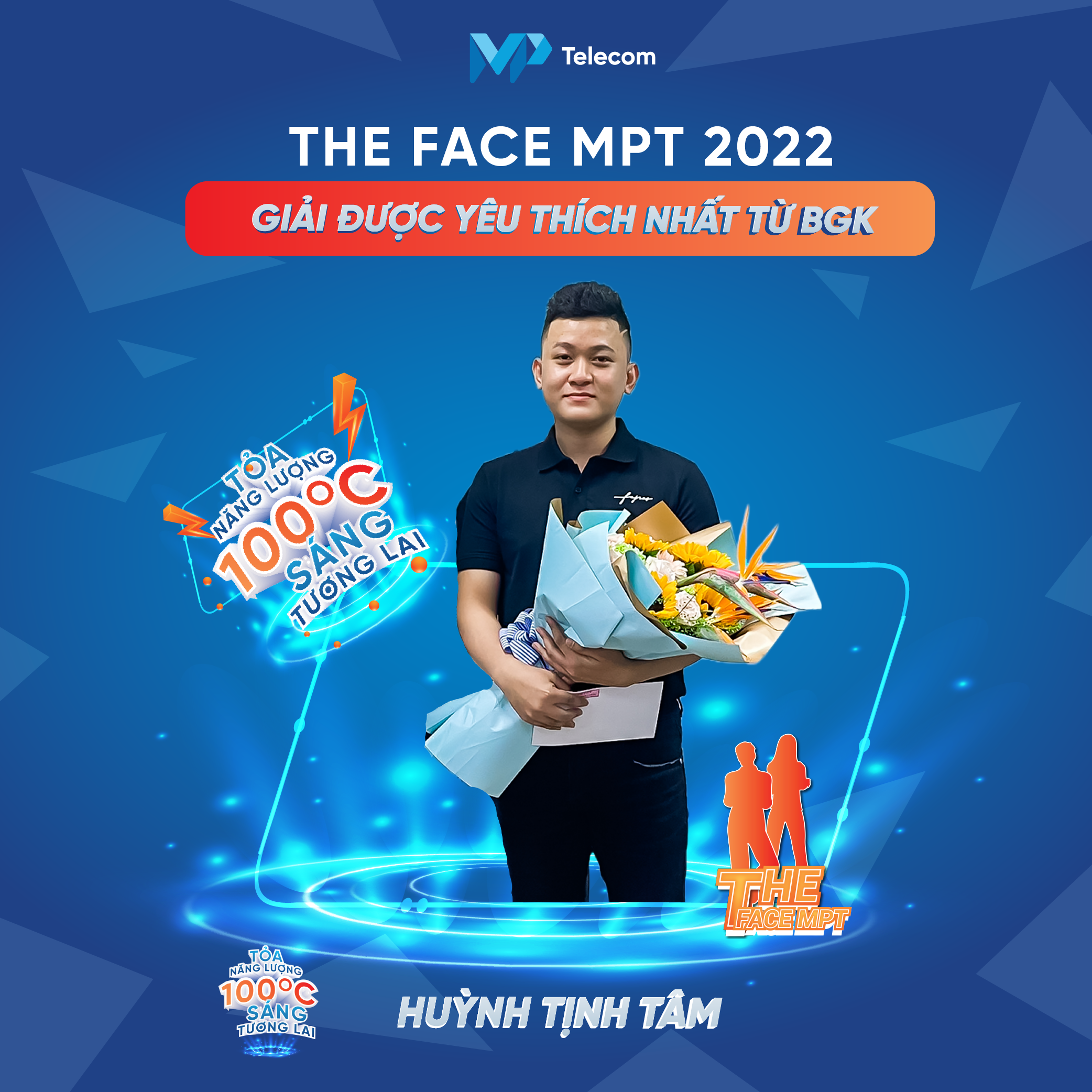 Huỳnh Tịnh Tâm - Thí sinh được bình chọn là gương mặt được yêu thích nhất của The Face MPT 2022