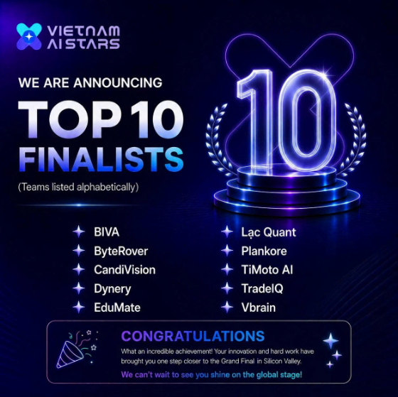 BIVA lọt Top 10 Vietnam AI Stars 2026